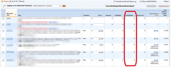 如何處理FBA庫存里的Unfulfillable 產(chǎn)品?
